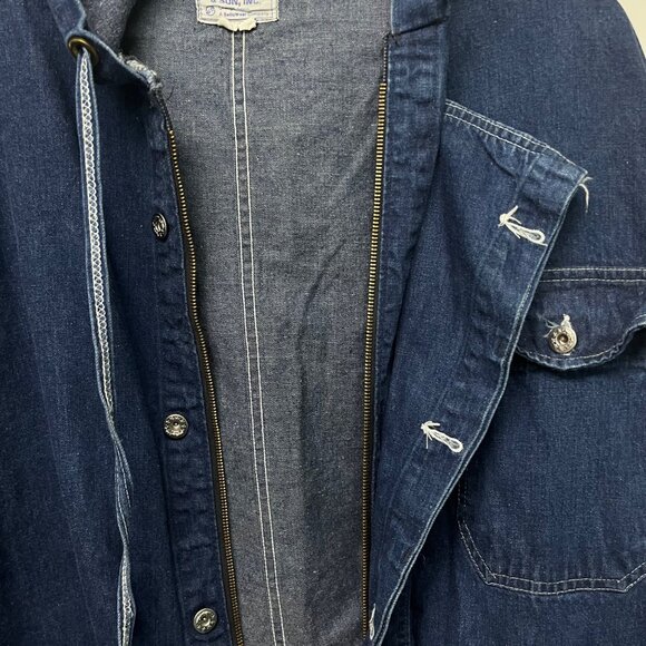 SIZE 44 Vintage SETLOW & Sons Coveralls Boilersuit Denim Indigo Jumpsuit - Picture 5 of 8